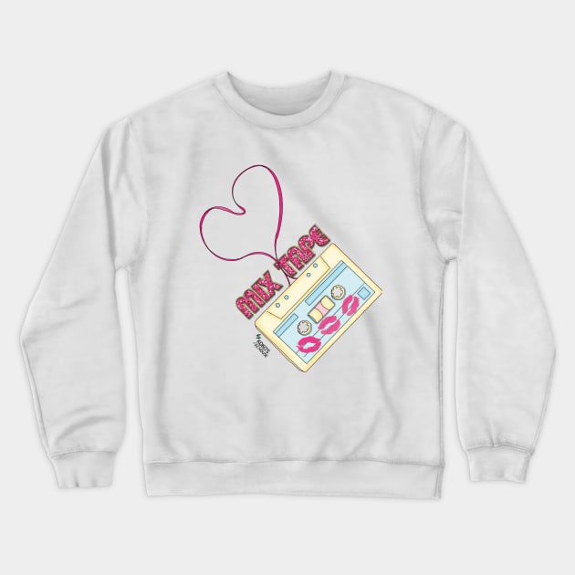 MIX TAPE Crewneck Sweatshirt by KokosArtHouse